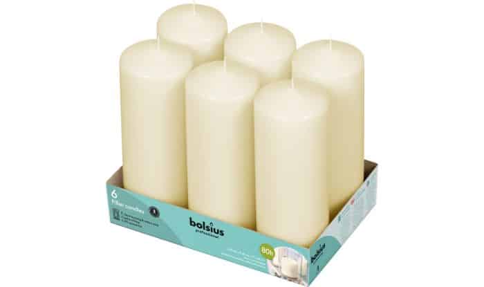 Professional Ivory Pillar Candles