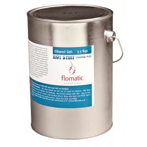 Hot Stuff Ethanol Gel Refill for chafing dishes and fondue burners, offering pure and efficient fuel with high calorific value and extended burn times.
